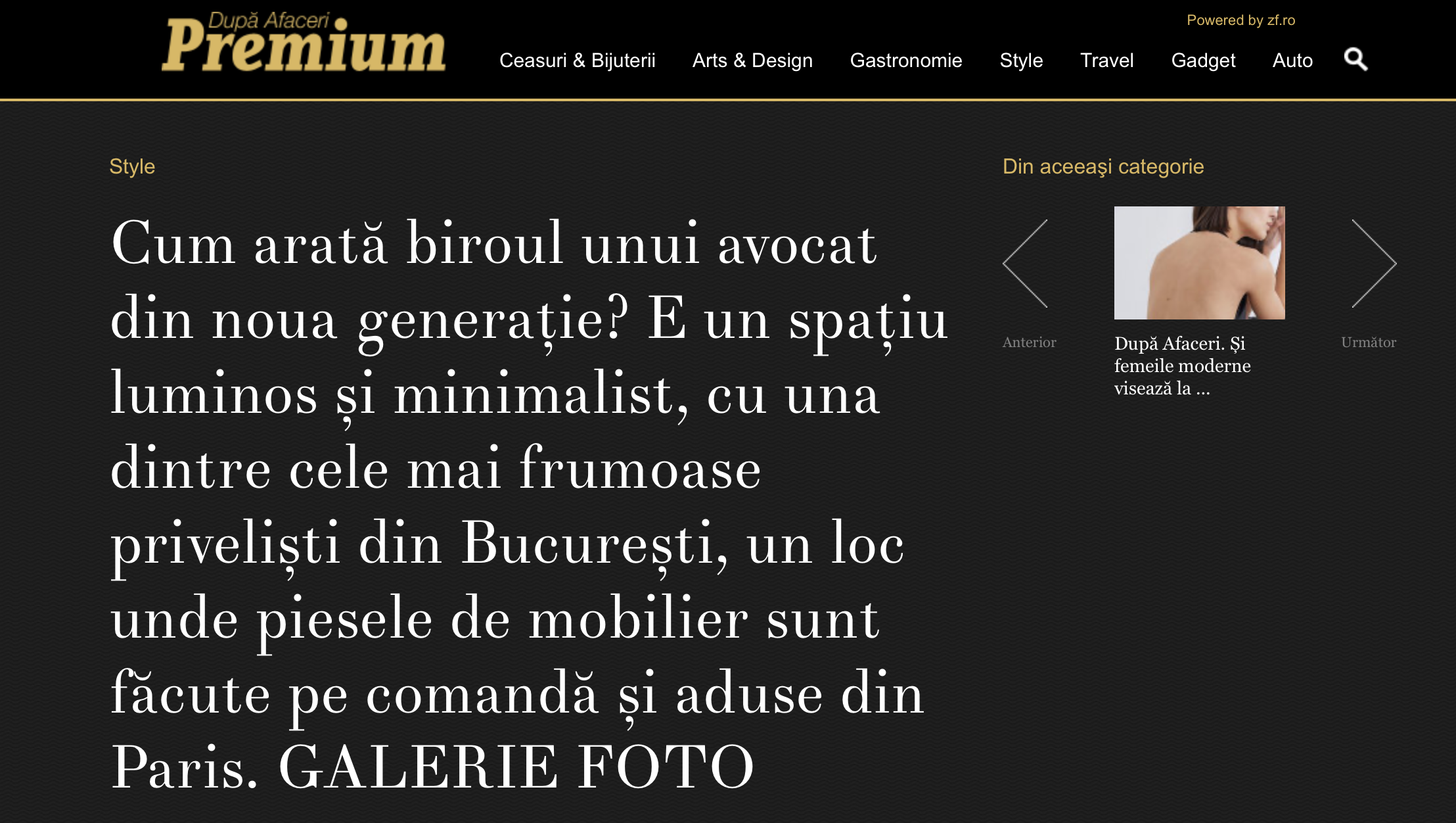 După Afaceri Premium — Cum arată biroul unui avocat din noua generație (ZF)